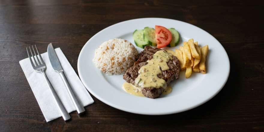 Beef Steak with Béarnaise Sauce